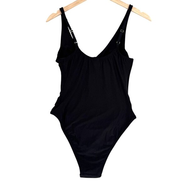 We Are HAH Eyes On Top‎ Black Bodysuit M Free People Underwire Adjustable Straps - Picture 7 of 14